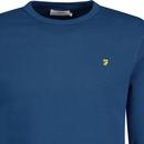 Tim Farah Vintage Crew Neck Sweatshirt Peony Blue