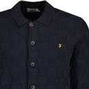 Trinity Farah Tonal Chequerboard Polo Cardigan TN