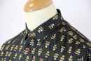 Darwell FARAH 1920 Retro Mod Floral Op Art Shirt