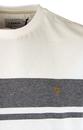 FARAH Huntingdon Retro Mod Panel Stripe T-Shirt W
