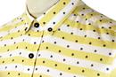 Charles FARAH VINTAGE 60s Mod Stripe Print Shirt Y
