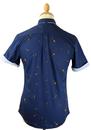 Gunnerside FARAH VINTAGE Retro Mod Floral Shirt M