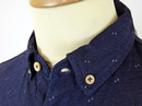 The Raven FARAH 1920 Retro Fleck Marl Polo Shirt D