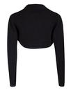 Amy FEVER Vintage Knitted Bolero Cardigan in Black