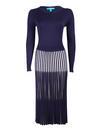 Lewes FEVER Retro Vintage Knitted Dress in Navy