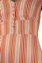 Barbican FEVER Retro 1950s Striped Long Tea Dress