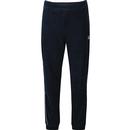 fila vintage mens lewis side contrast piping detail velour track pants navy white