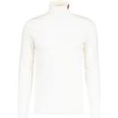 fila vintage mens 19th retro fitted jersey roll neck top gardenia