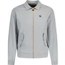fila vintage mens adrian gold details collared mod harrington zip jacket ultimate grey