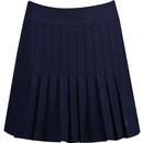 fila vintage womens amy pleated mini tennis skirt navy