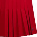 Amy Fila Vintage Pleated Retro Sports Skirt Red