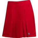Amy Fila Vintage Pleated Retro Sports Skirt Red