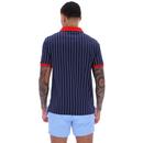BB1 Fila Vintage Retro 70s Striped Polo Shirt N/R