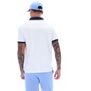 BB1 Fila Vintage Retro Striped Polo Shirt (W/N/VB)