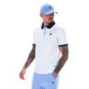 BB1 Fila Vintage Retro Striped Polo Shirt (W/N/VB)