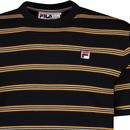 Bruno Fila Vintage Striped Retro Ringer T-shirt B