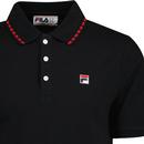 Fila Vintage Retro Sports Seb Polo Shirt Black