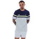 Duncan Fila Vintage Cut & Sew Stripe Crew Tee (FN)