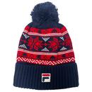Fila Fair Isle Knitted Bobble Hat in Navy FHXF23002