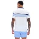 Francis Fila Vintage Yarn Dye Stripe Polo Shirt W