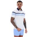 Francis Fila Vintage Yarn Dye Stripe Polo Shirt W