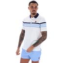 Francis Fila Vintage Yarn Dye Stripe Polo Shirt W
