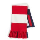Fila Gol knitted tassel end scarf peacoat/c.red/white