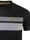 Piaggio FILA GOLD Dogtooth Stripe Retro T-Shirt