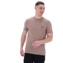 Campbell Fila Gold Retro Weave Effect Knit Tee MM