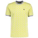 Fila Gold Jagger Geometric Jacquard T-shirt in Ultimate Grey SS24MG012 363