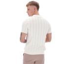 Kennedy Fila Gold Textured Stripe Knitted Polo E