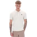 Kennedy Fila Gold Textured Stripe Knitted Polo E