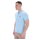 Kennedy Fila Gold Textured Stripe Knitted Polo SS