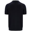 Walter Fila Gold Open Knit Pointelle Panel Polo B