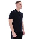 Walter Fila Gold Open Knit Pointelle Panel Polo B