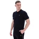 Walter Fila Gold Open Knit Pointelle Panel Polo B