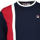 Hanks Fila Vintage Colour Block Crew Sweatshirt