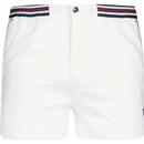 fila vintage mens hightide 4 terry pocket stripe shorts white