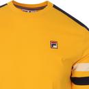 Juan FILA VINTAGE Retro 70s Sports T-Shirt YELLOW