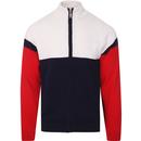 Kerry FILA VINTAGE Knitted Colour Block Cardigan P