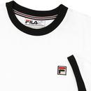 Marconi FILA VINTAGE Retro 70s Ringer T-shirt W/B
