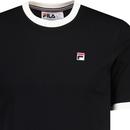 Marconi Fila Vintage Retro 70s Ringer T-shirt B/G