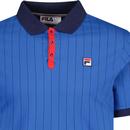 BB1 Fila Vintage Retro Striped Polo Shirt TS/N/R
