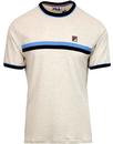 Razee FILA VINTAGE 70s Chest Stripe T-Shirt ECRU