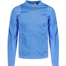 fila vintage mens ricky cut and sew retro velour panel zip track jacket regatta blue