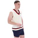 Rufus Fila Vintage Archive Cable Knit V-neck Vest 