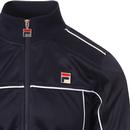 Terry FILA VINTAGE Piped Funnel Neck Track Top (P)
