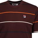 Thiago FILA VINTAGE Retro 80s Striped T-shirt (B)