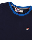 Marconi FILA VINTAGE Retro Mod Ringer T-Shirt (P)