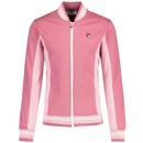 Fila Vintage Settanta Baseball Track Jacket in Heather Rose